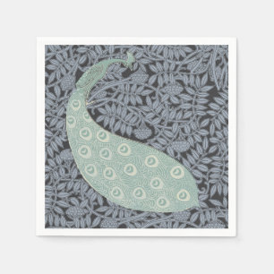 Peacock Art Nouveau Vogel Classic Servet