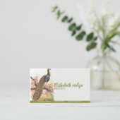 Peacock  Art Old Visitekaartje (Staand voorkant)