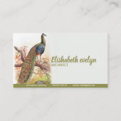 Peacock  Art Old Visitekaartje (Voorkant)