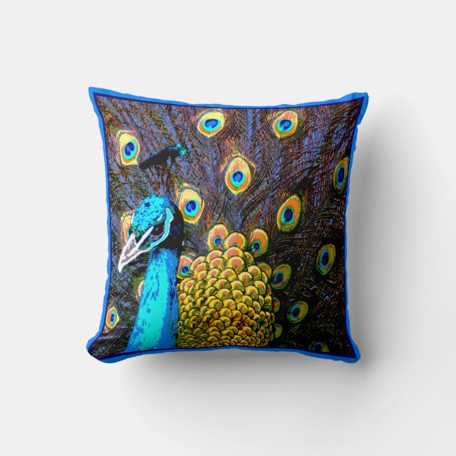  Peacock Art Pillow Kussen (Voorkant)