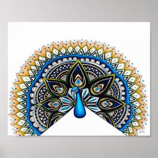 Peacock Art Poster (Voorkant)