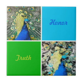 Peacock Art Tegeltje