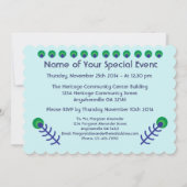 Peacock Art Uitnodiging (Achterkant)