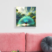 Peacock arts canvas afdruk (Insitu (Woonkamer))