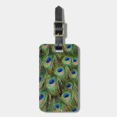 Peacock-Bagagelabel Bagagelabel (Voorkant verticaal)