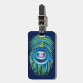 Peacock-Bagagelabel Bagagelabel (Voorkant verticaal)