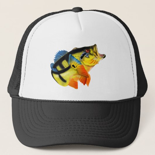 Peacock Bass 3 Trucker Pet (Voorkant)