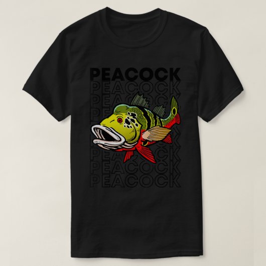 Peacock Bass 80's Style Monster Fish Keeper T-Shir T-shirt (Design voorkant)