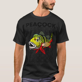 Peacock Bass 80's Style Monster Fish Keeper T-Shir T-shirt