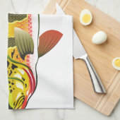 Peacock Bass bright Ocean Gamefish illustratie Theedoek (Quarter Fold)