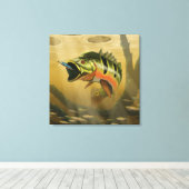 Peacock Bass Canvas Afdruk (Insitu (Houten vloer))