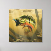 Peacock Bass Canvas Afdruk (Voorkant)