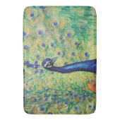 Peacock - Bath Mat, Rug Badmat (Voorkant Verticaal)