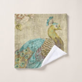Peacock - Bathtowel set Bad Handdoek (Wasdoekje)
