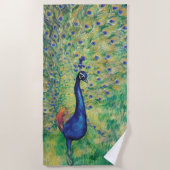 Peacock - Beach Towel Strandlaken (Voorkant)
