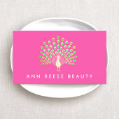 Peacock Beauty Mode en entertainment Visitekaartje