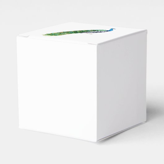  Peacock Bedankdoosjes (Voorkant Zijde)