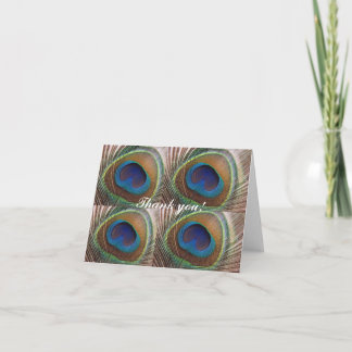 Peacock bedankkaart