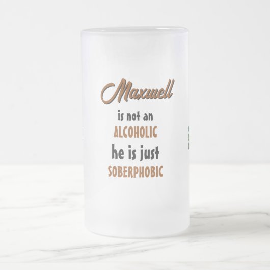 Peacock Beer Frosted Mok (Center)