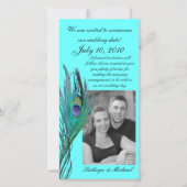 Peacock Bewaar de datum fotokaart Save The Date (Voorkant)