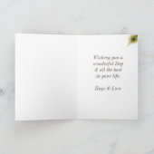 Peacock Bird Birthday Greeting Notitiekaartje (Binnen)