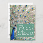 Peacock Bird Bridal Shower Kaart (Voorkant / Achterkant)