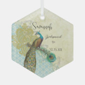 Peacock  Bird Bridesmaid Ornamenten (Voorkant)