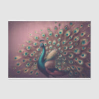 Peacock Bird Decoupage tissuepapier