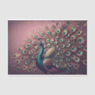 Peacock Bird Decoupage tissuepapier