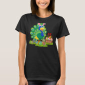 Peacock Bird Easter Egg Hunting Bunny Peacock East T-shirt (Voorkant)
