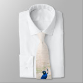 Peacock Bird Feather Blauwgroen Turquoise Vinta Ma Stropdas (Gebonden)