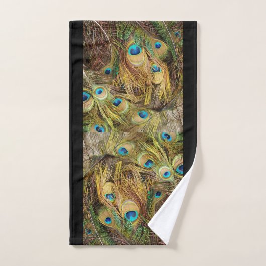 Peacock Bird Feathers Animals Bath Towel Set Bad Handdoek (Handdoek)