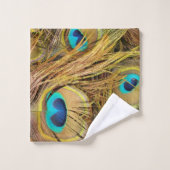 Peacock Bird Feathers Animals Bath Towel Set Bad Handdoek (Wasdoekje)