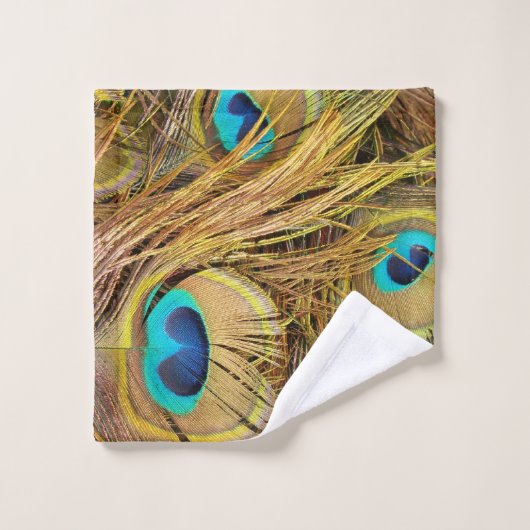Peacock Bird Feathers Animals Bath Towel Set Bad Handdoek (Wasdoekje)