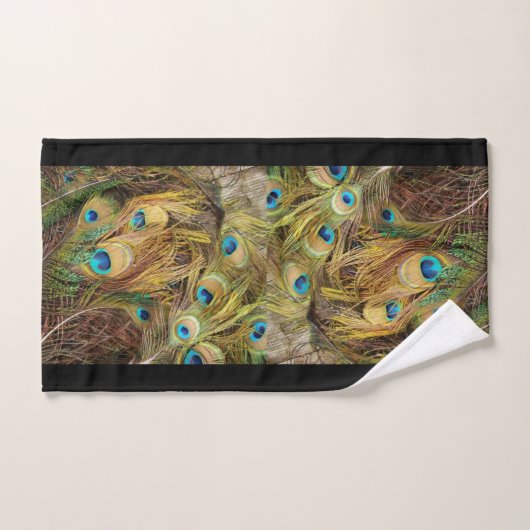 Peacock Bird Feathers Animals Bath Towel Set Bad Handdoek (Handdoek)