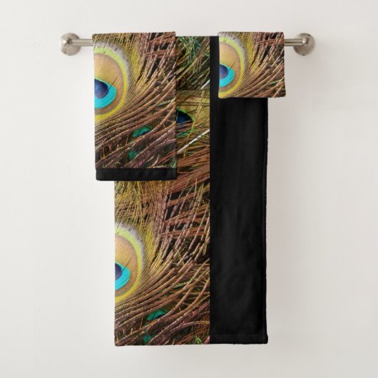 Peacock Bird Feathers Animals Bath Towel Set Bad Handdoek (Insitu)