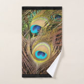 Peacock Bird Feathers Animals Bath Towel Set Bad Handdoek (Handdoek)