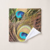 Peacock Bird Feathers Animals Bath Towel Set Bad Handdoek (Wasdoekje)