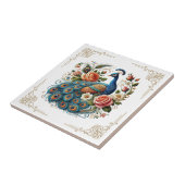  Peacock Bird Floral Art Keramische Tegels Tegeltje (Zijkant)