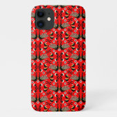 Peacock Bird Folk Art. Case-Mate iPhone Case (Achterkant)