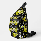Peacock Bird Graphic Art Sling Bag (Rechterhoek)