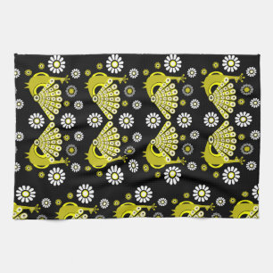 Peacock Bird Graphic Art Theedoek