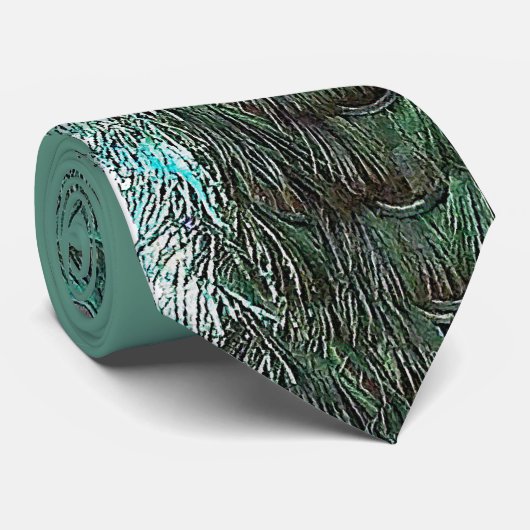 Peacock Bird Stropdas (Opgerold)