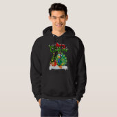 Peacock Bird Xmas Decorations Santa Peacock Chri Hoodie (Voorkant volledig)
