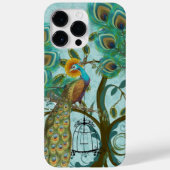 Peacock Birdcage Damask Case-Mate iPhone Case (Achterkant)
