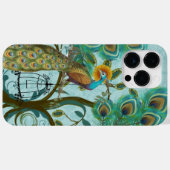 Peacock Birdcage Damask Case-Mate iPhone Case (Achterkant (horizontaal))