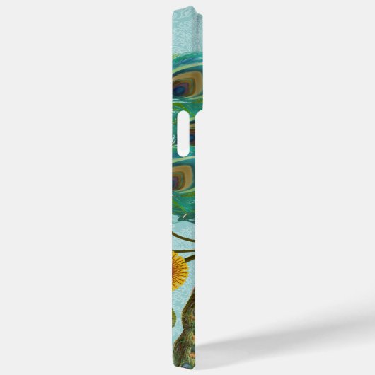 Peacock Birdcage Damask Case-Mate iPhone Case (Achterkant / Rechts)