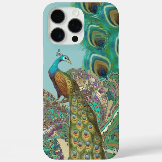 Peacock Birdcage Damask Case-Mate iPhone Case (Achterkant)
