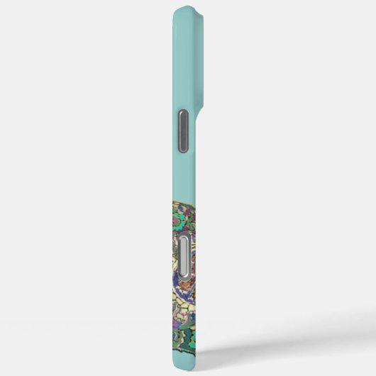 Peacock Birdcage Damask Case-Mate iPhone Case (Achterkant / Rechts)