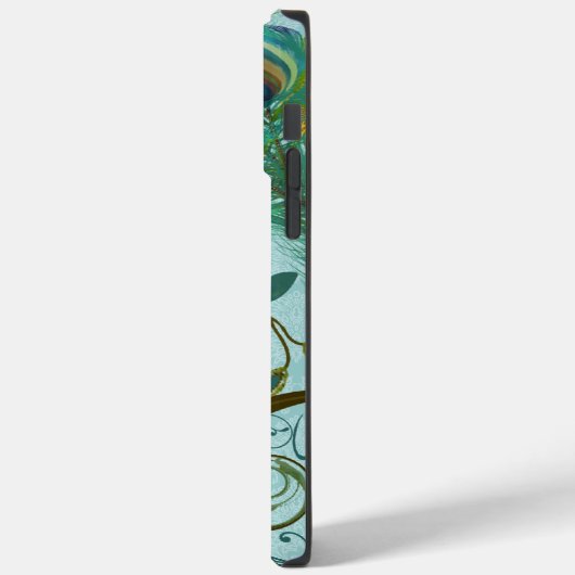 Peacock Birdcage Damask Case-Mate iPhone Case (Achterkant / Links)